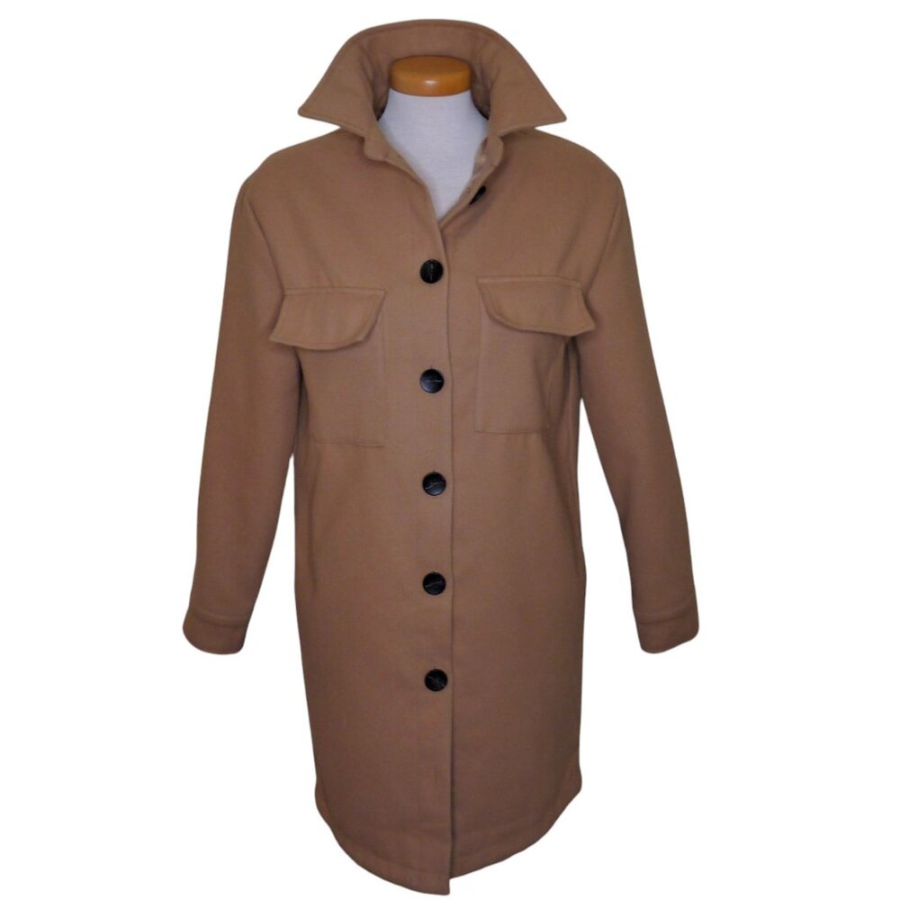 ReVamped Outerwear Long Shacket - Small
